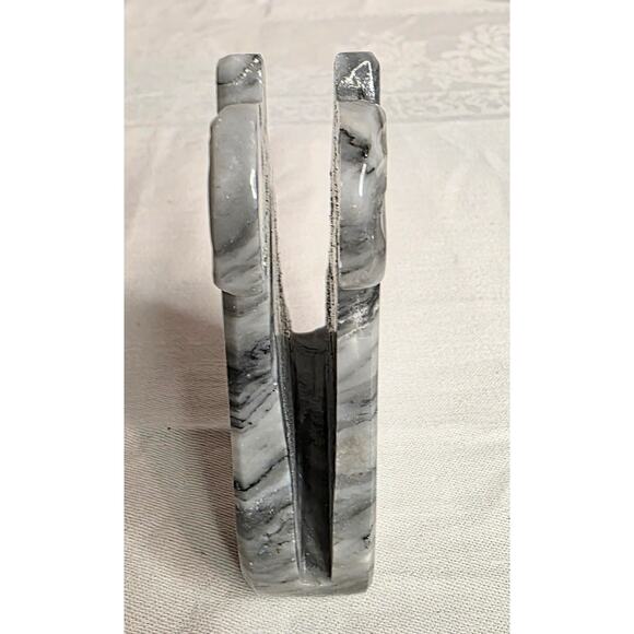 Marble Apple Shaped Business Card Holder 3" Wide 4" Tall - Picture 4 of 5